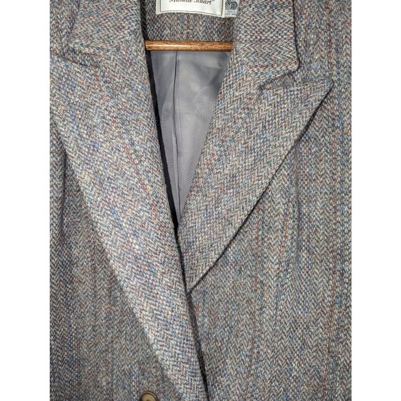 Vintage Michelle Stuart Tweed Blazer & Skirt Set Union Made Career Capsule sz 10 - Picture 3 of 15